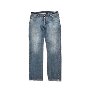 H&M  womens denim buttonfly straight‎ leg jeans size 36